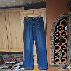 Joe's Jeans Sweet Dreams Wide Leg Jenas High Rise Distressed Blue